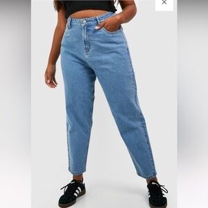 BOOHOO MOM JEANS MEDIUM WASH SIZE 14 NWT
